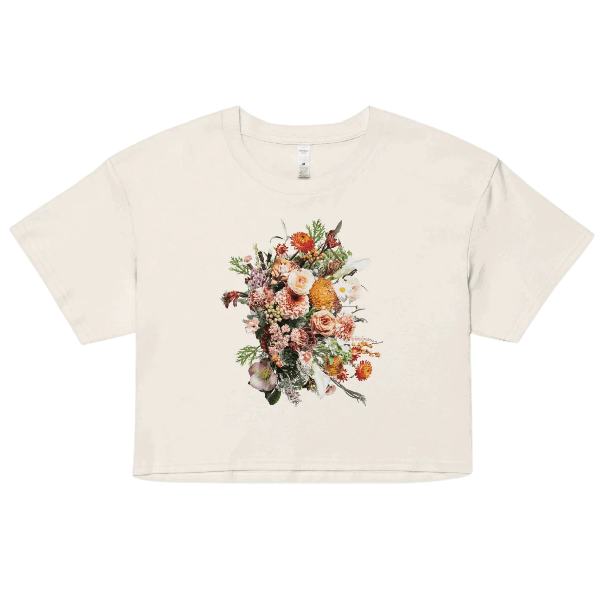 Flower Bunch Crop Top Shirt - Image 3