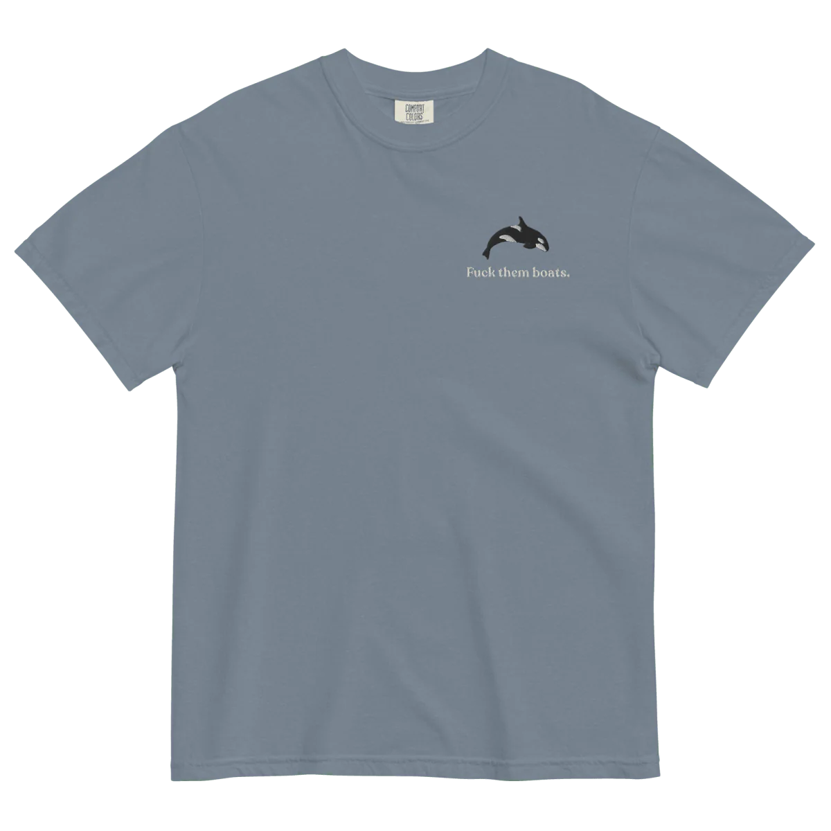 Fuck them boats. Orca Whale T-shirt - Image 8