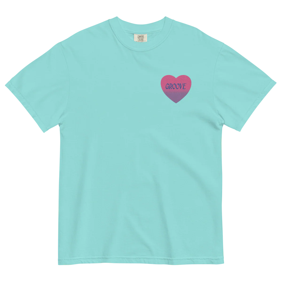 Groove is in the Heart Embroidered T-shirt (Unisex) - Image 3