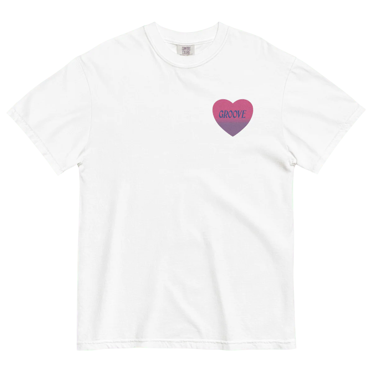 Groove is in the Heart Embroidered T-shirt (Unisex) - Image 4