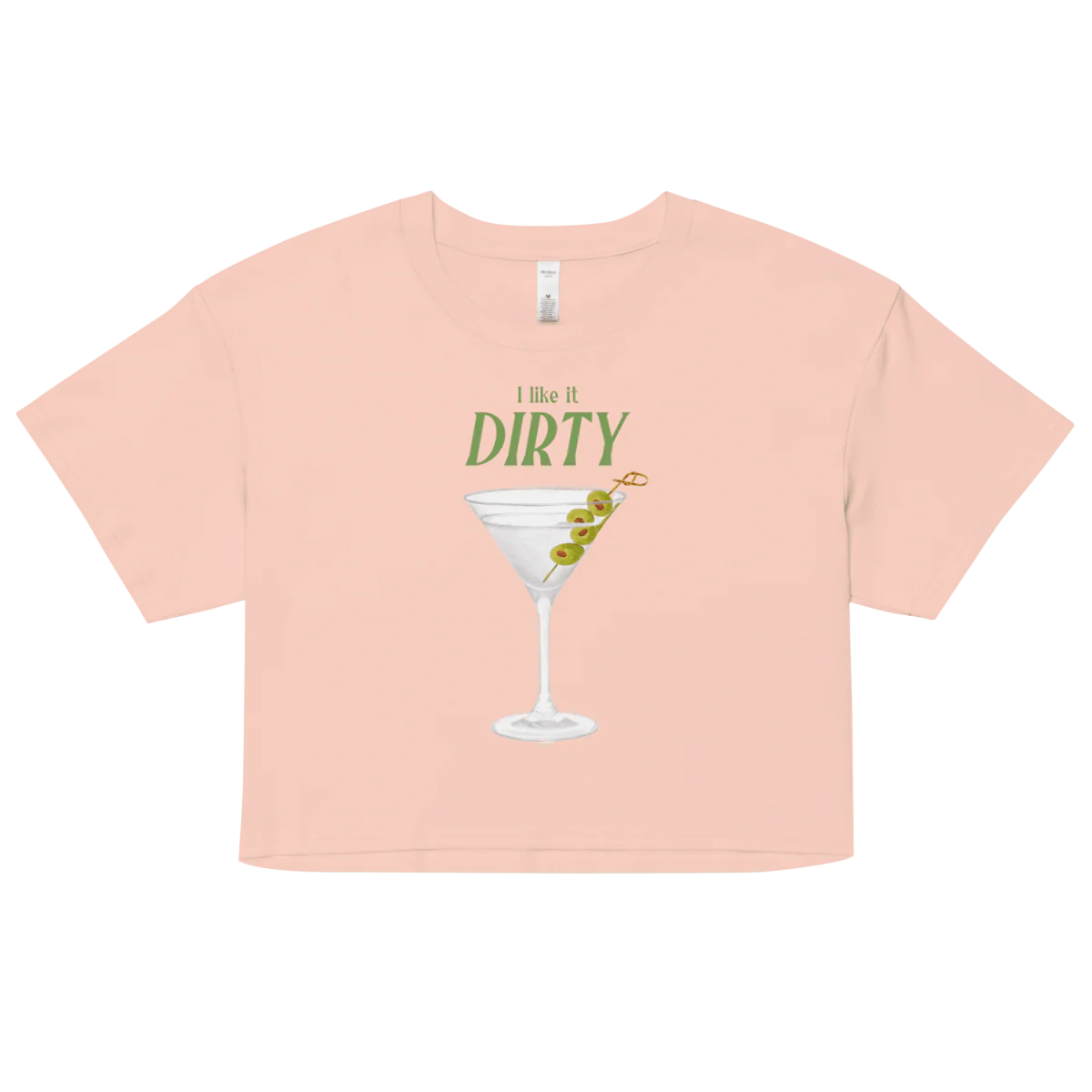 I Like It Dirty Martini Crop Top - Image 4