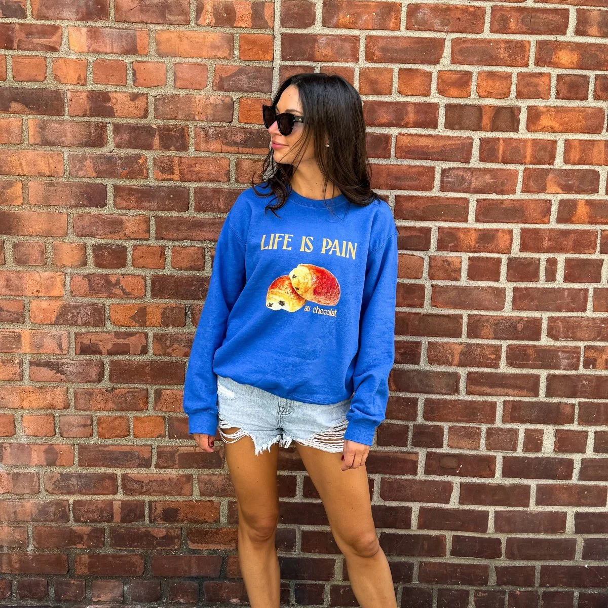 Life is Pain (au chocolat) Sweatshirt 🥐🍫 - Image 7