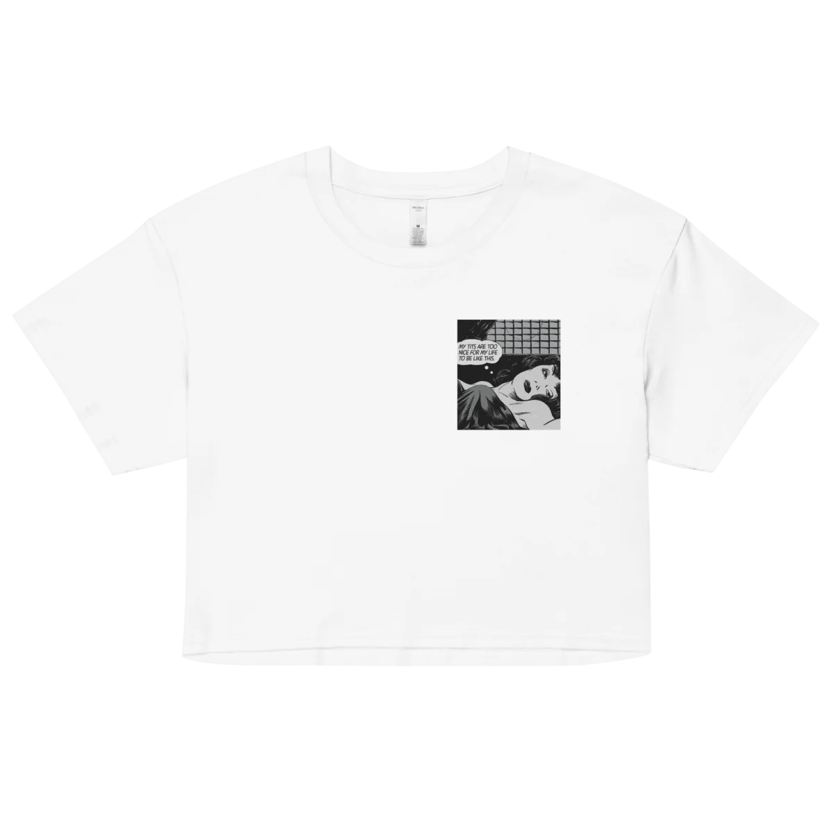 My tits are too nice for my life to be like this. Women's Crop Top - Image 6