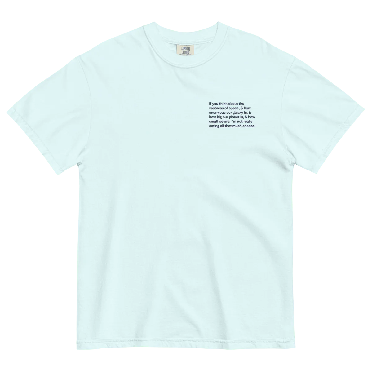 "Not that much cheese" Embroidered Shirt - Image 4