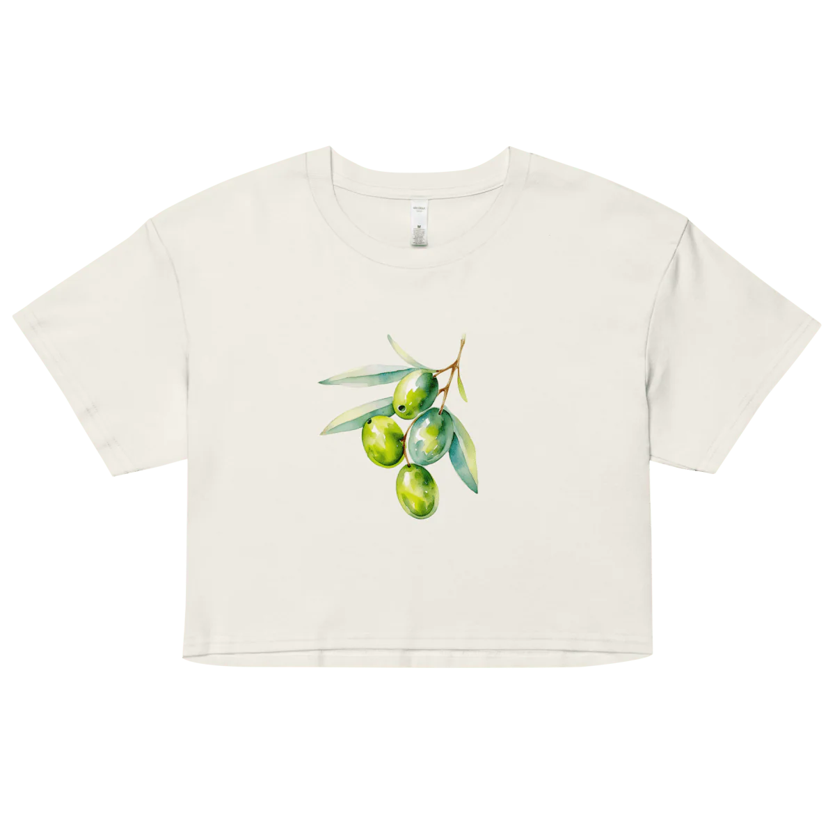 Mediterranean Olives Crop Top - Image 7