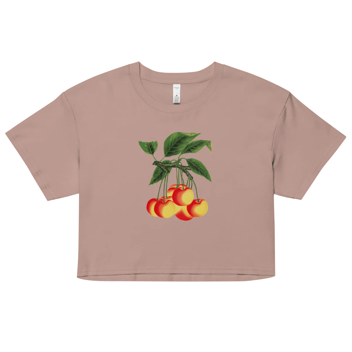 White Cherries Crop Top - Image 3