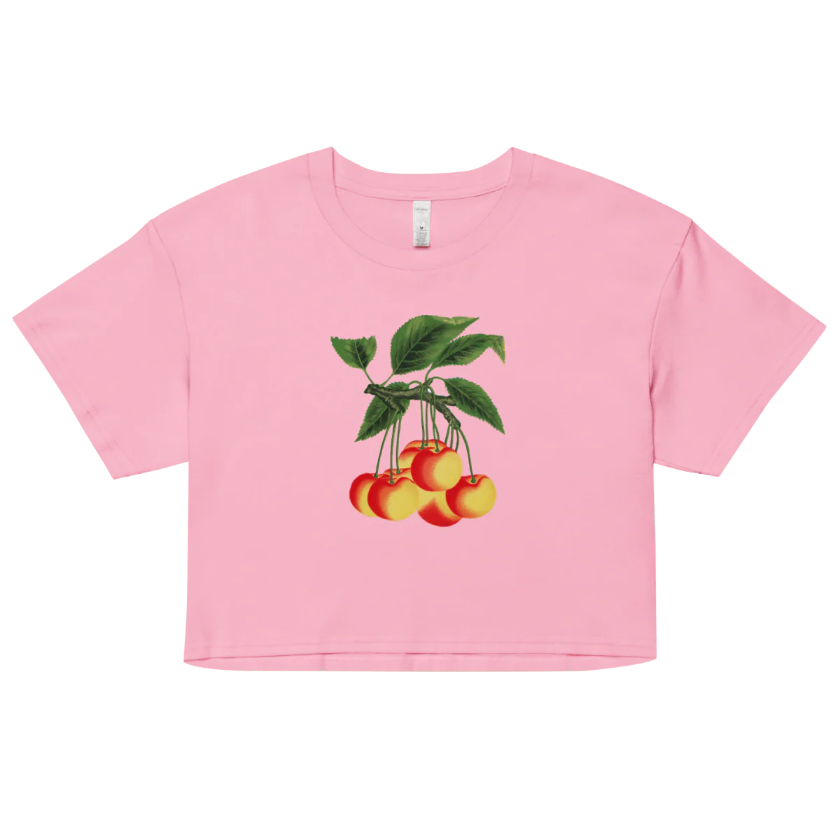 White Cherries Crop Top - Image 4