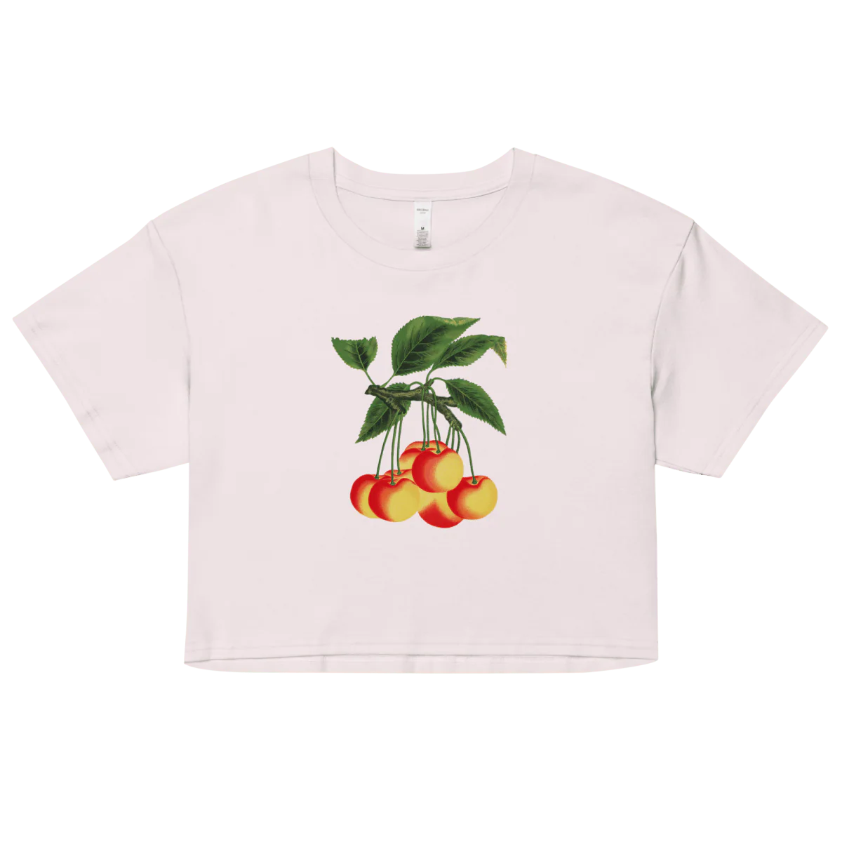White Cherries Crop Top - Image 7
