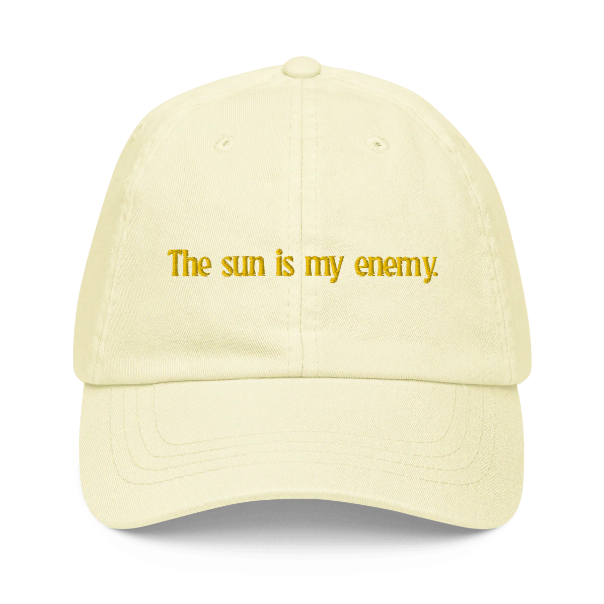 The sun is my enemy. Embroidered Hat - Image 3