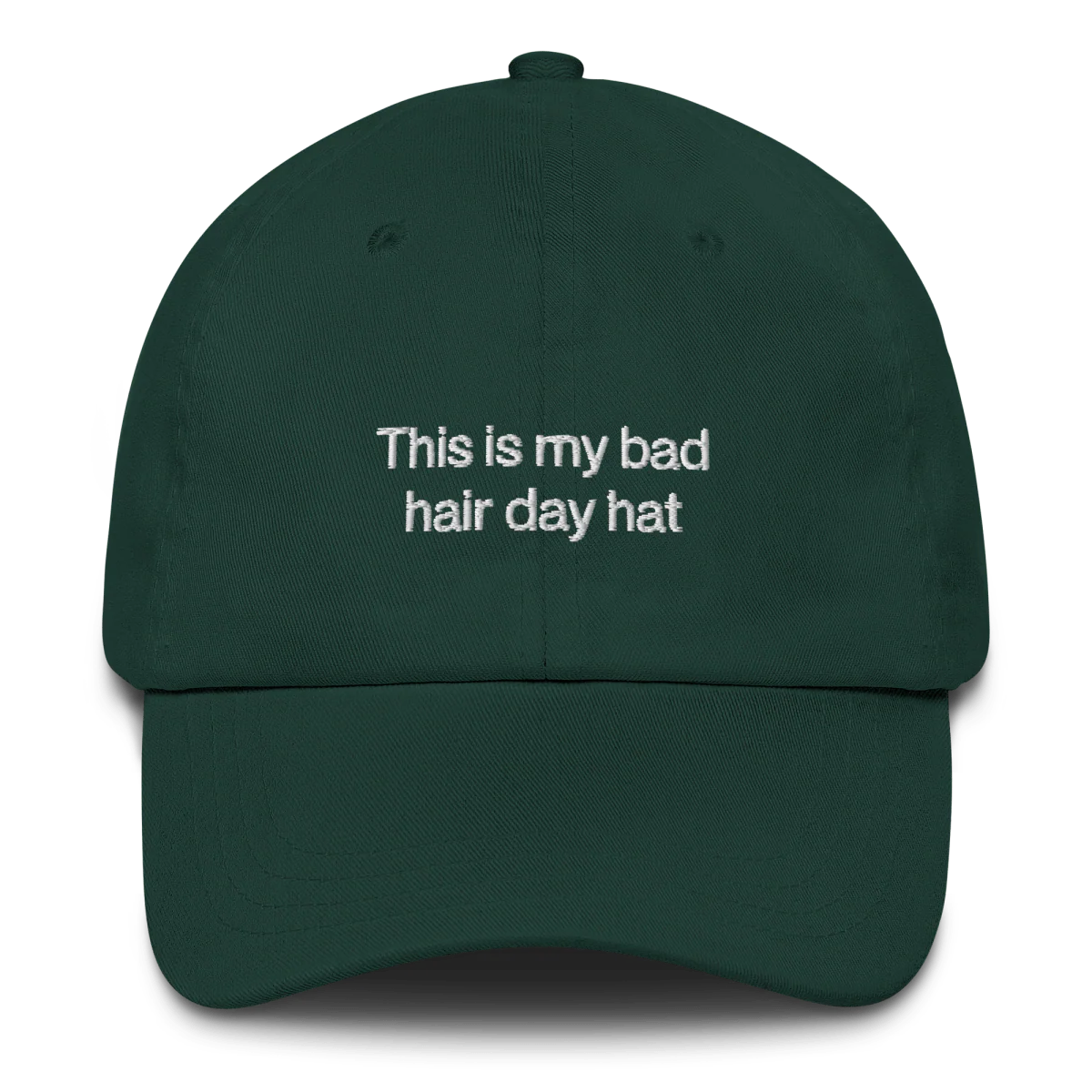 "This is my bad hair day hat" Embroidered Dad Hat - Image 4